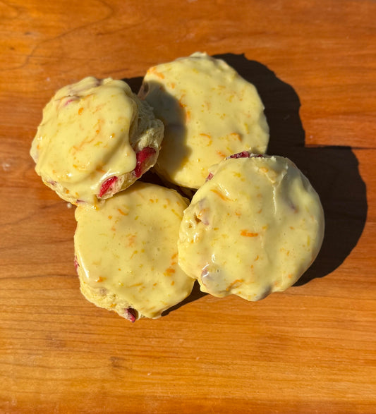 Cranberry Orange Sourdough Scones