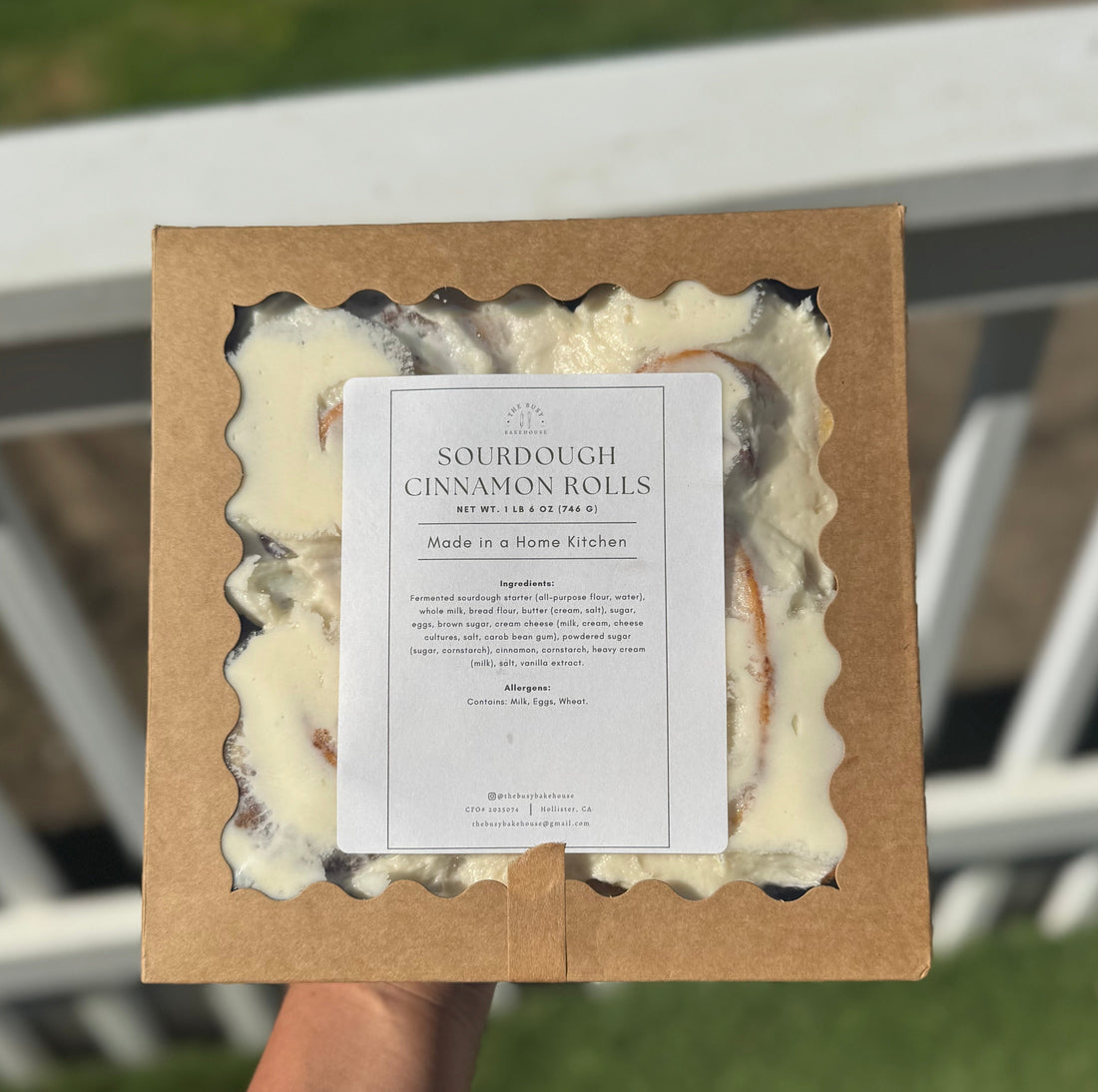 Soft, pillowy layers of naturally fermented dough swirled with cinnamon sugar and topped with our signature cream cheese glaze.

Unlike traditional cinnamon rolls, ours are made with our natural sourdough starter for a subtle tang that balances the sweetness perfectly. The slow fermentation creates incredibly tender layers that pull apart like butter.